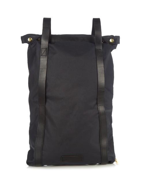Malle Charlie Waxed Cotton-canvas Backpack