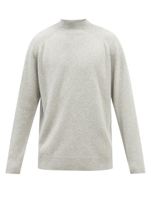 Raey - Recycled-cashmere Blend Turtle-neck Sweater - Mens - Light Grey