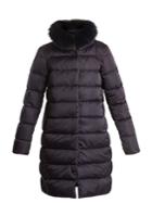 Herno Fur-trimmed Quilted Down Jacket