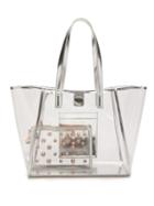 Matchesfashion.com Sophia Webster - Dina Leather Trimmed Pvc Tote Bag - Womens - Silver