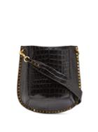 Matchesfashion.com Isabel Marant - Oskan Crocodile Effect Leather Shoulder Bag - Womens - Black