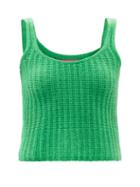 The Elder Statesman - Cashmere Cami Top - Womens - Green