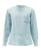 Matchesfashion.com Pro - Linen Shirt - Mens - Light Blue