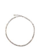 Amina Muaddi - Tennis Crystal-embellished Necklace - Womens - Crystal