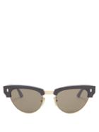 Matchesfashion.com Celine Eyewear - Aviator Metal Sunglasses - Womens - Grey Gold