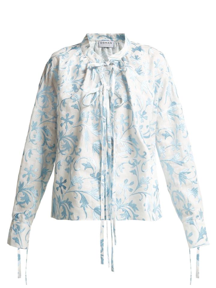 Osman Jacky Embroidered Linen Shirt