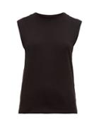 Matchesfashion.com Frame - Le Mid Cotton Jersey Tank Top - Womens - Black
