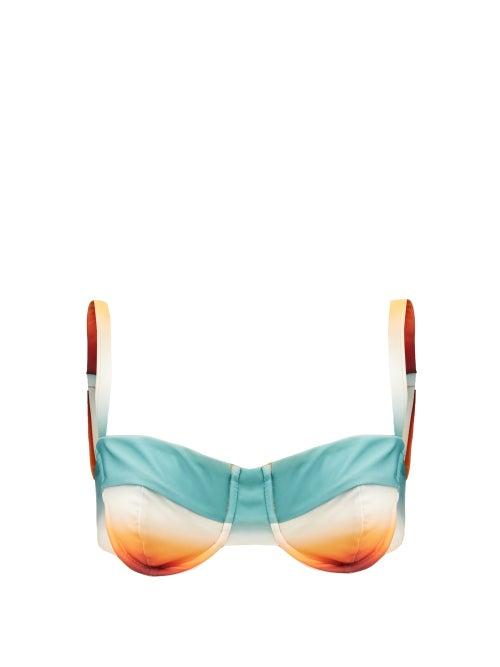 Fe Noel - Simone Spice Gradient Balconette Bikini Top - Womens - Multi