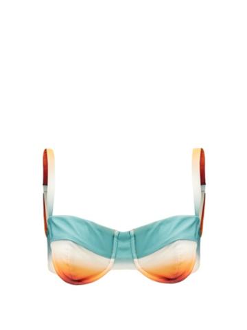 Fe Noel - Simone Spice Gradient Balconette Bikini Top - Womens - Multi