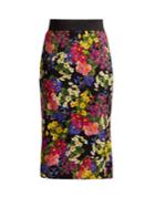 Dolce & Gabbana Floral-print Silk-blend Skirt