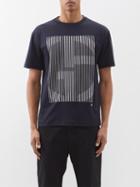 Giorgio Armani - Logo-embroidered Cotton-jersey T-shirt - Mens - Navy Multi
