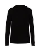 Matchesfashion.com Stone Island Shadow Project - Ribbed Knit Cotton Hooded Sweater - Mens - Black