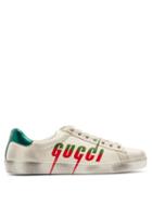 Matchesfashion.com Gucci - New Ace Blade Print Leather Trainers - Mens - White
