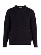 Matchesfashion.com Ami - Oversized Wool Sweater - Mens - Navy