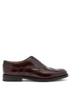 Matchesfashion.com Church's - Burwood Leather Brogues - Womens - Burgundy