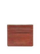 Matchesfashion.com Brunello Cucinelli - Logo-print Leather Cardholder - Mens - Brown