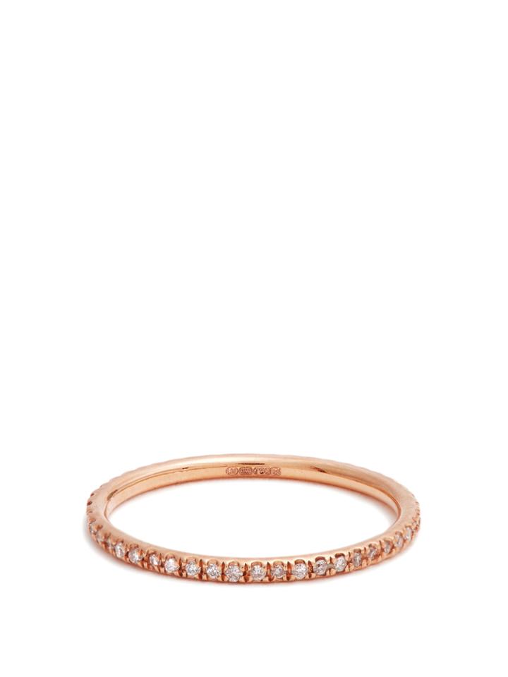 Ileana Makri Diamond & Pink-gold Ring