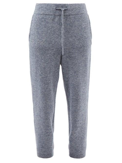 Le17septembre Homme - Wool-blend Boucl Track Pants - Mens - Blue