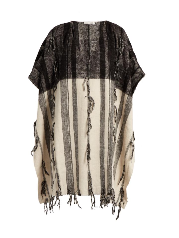 Denis Colomb Tapa Tassel-trimmed Cashmere-blend Poncho