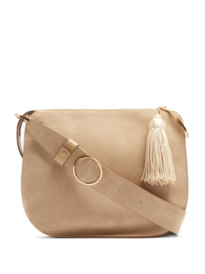 Hillier Bartley Tassel Suede And Leather Shoulder Bag
