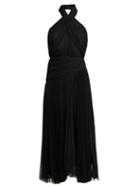 Matchesfashion.com Maria Lucia Hohan - Nina Halterneck Tulle Dress - Womens - Black