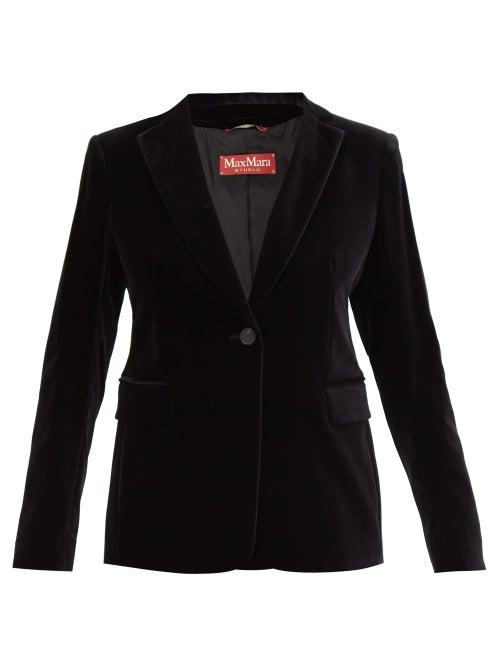 Matchesfashion.com Max Mara Studio - Bruno Jacket - Womens - Black