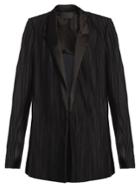 Haider Ackermann Canis Contrast Peak-lapel Pleated Jacket