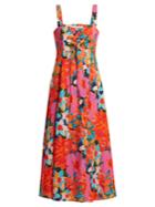 Mara Hoffman Mei Abstract Floral-print Lace-up Dress