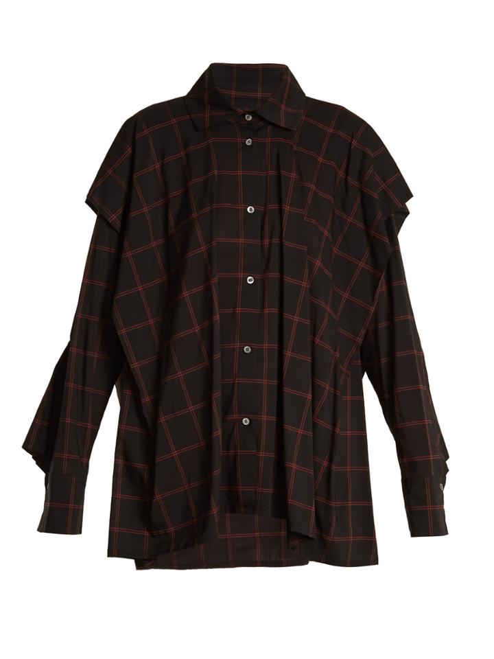 Vivienne Westwood Anglomania Fever Checked Cotton-blend Shirt