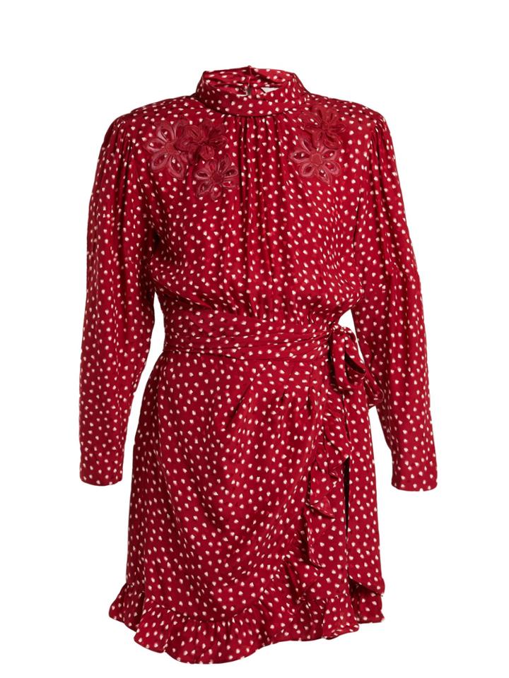 Rebecca Taylor Heart-print Silk Dress