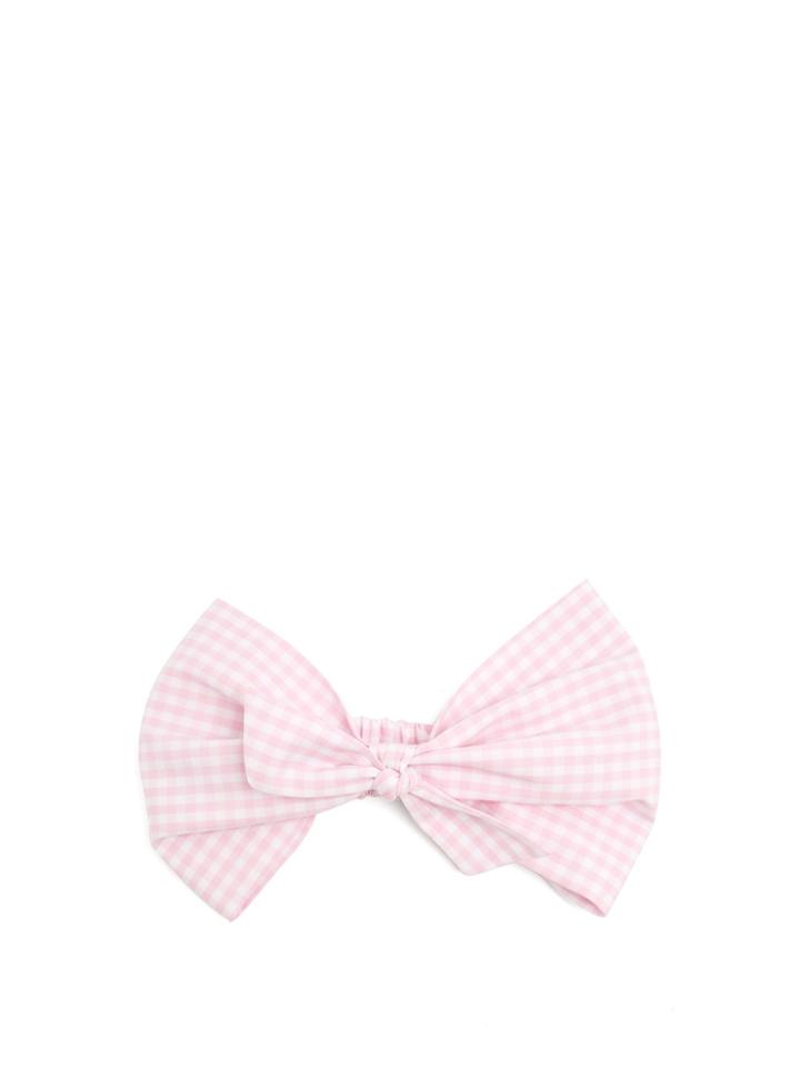 Federica Moretti Gingham Cotton Headband