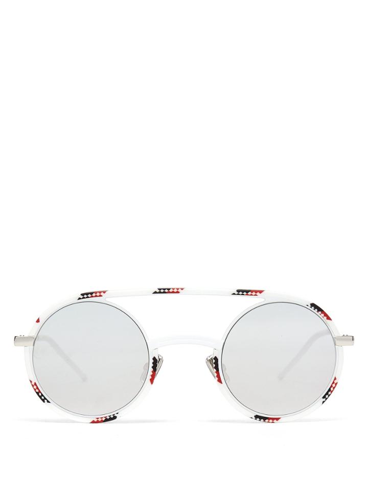Dior Homme Sunglasses Diorsynthesis Round-frame Sunglasses