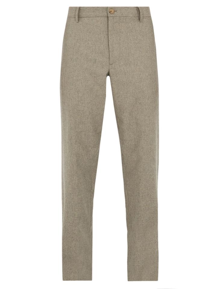 Giorgio Armani Relaxed-fit Wool-blend Trousers
