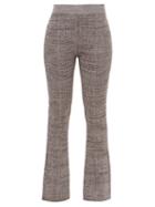Le Ore - Rimini Recycled-jersey Flared-leg Track Pants - Womens - Black Brown Multi