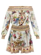 Matchesfashion.com Camilla - By The Meadow-print Silk Mini Dress - Womens - White Print