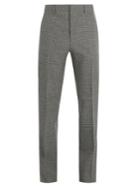 Calvin Klein 205w39nyc Contrast-striped Hound's-tooth Wool Trousers