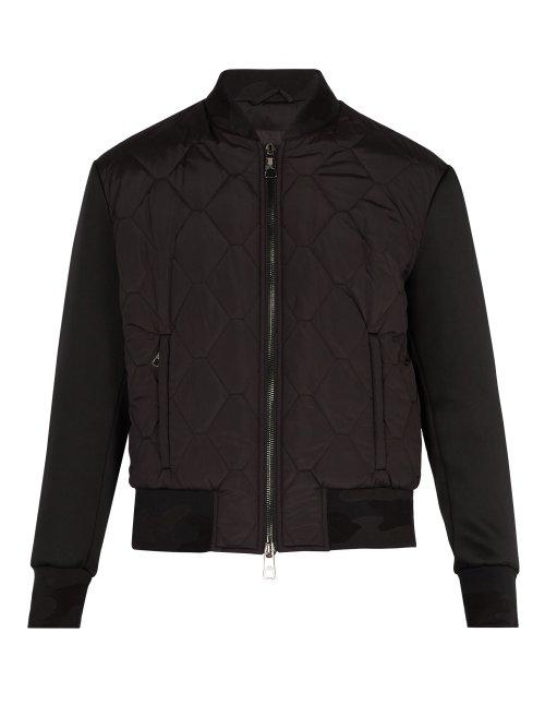 Matchesfashion.com Neil Barrett - Quilted Bomber Jacket - Mens - Black