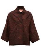 Matchesfashion.com By Walid - Cassie Piano-shawl Silk Jacket - Womens - Brown