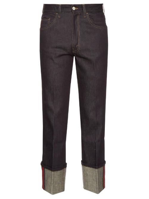 Gucci Tapered-leg Turn-up Jeans