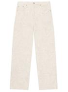 Matchesfashion.com Ganni - X Levi's Floral-print Straight-leg Jeans - Womens - Cream