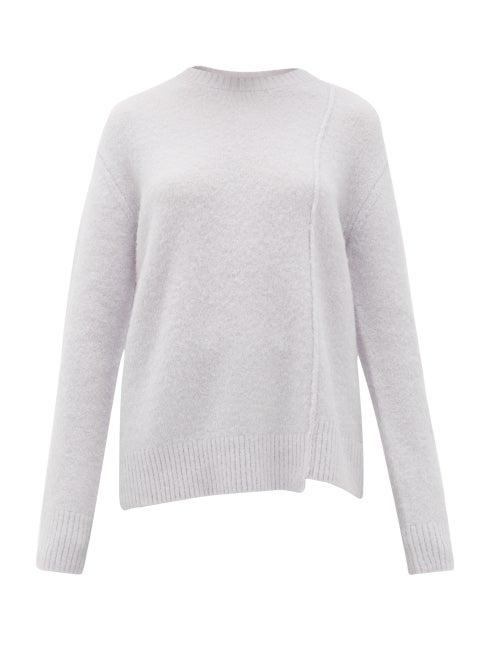 Matchesfashion.com Acne Studios - Kerna Side-seam Brushed Sweater - Womens - Light Blue