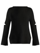 Matchesfashion.com Stella Mccartney - Boat Neck Ribbed Knit Wool Sweater - Womens - Navy