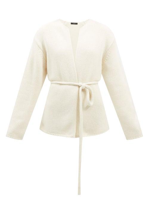 Joseph - Wrap-front Cashmere Cardigan - Womens - Ivory