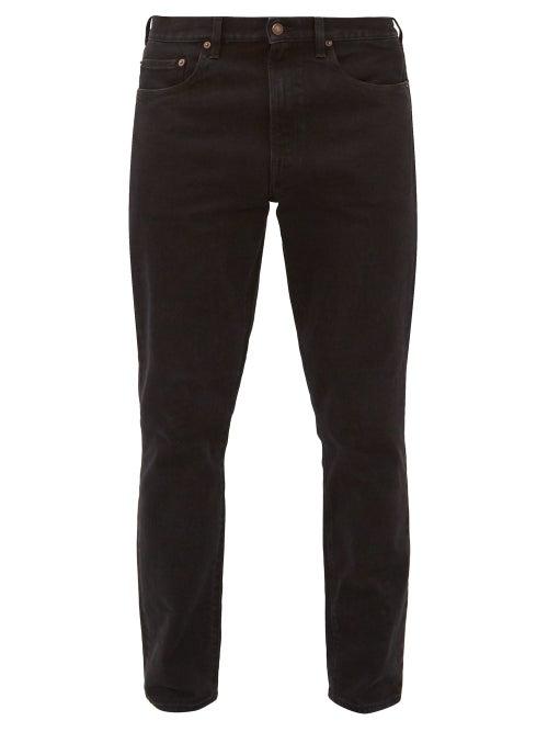 Matchesfashion.com Jeanerica Jeans & Co. - Tapered Raw Denim Jeans - Mens - Black