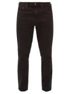 Matchesfashion.com Jeanerica Jeans & Co. - Tapered Raw Denim Jeans - Mens - Black