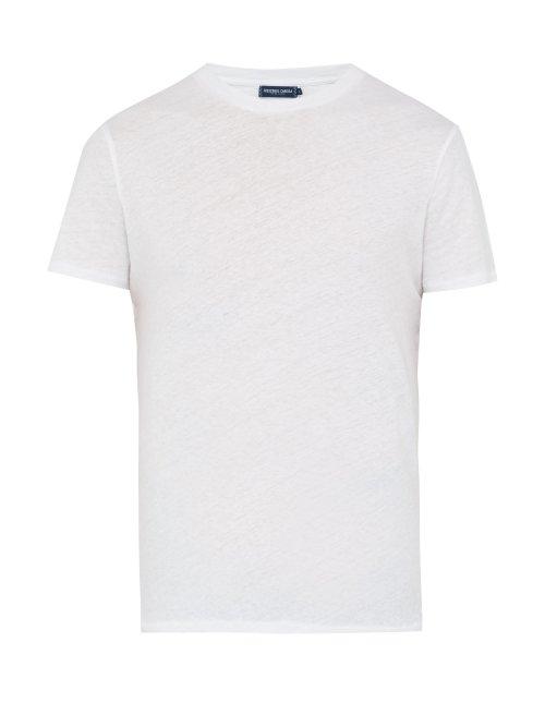 Matchesfashion.com Frescobol Carioca - Classic Cotton Blend T Shirt - Mens - White