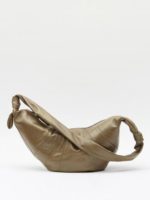Lemaire - Croissant Large Leather Cross-body Bag - Mens - Dark Olive