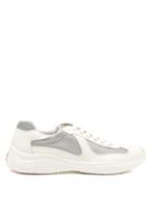 Matchesfashion.com Prada - New America's Cup Low Top Patent Leather Trainers - Mens - White