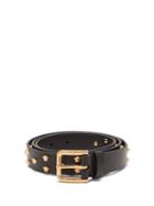 Matchesfashion.com Versace - Medusa Head Leather Belt - Mens - Black