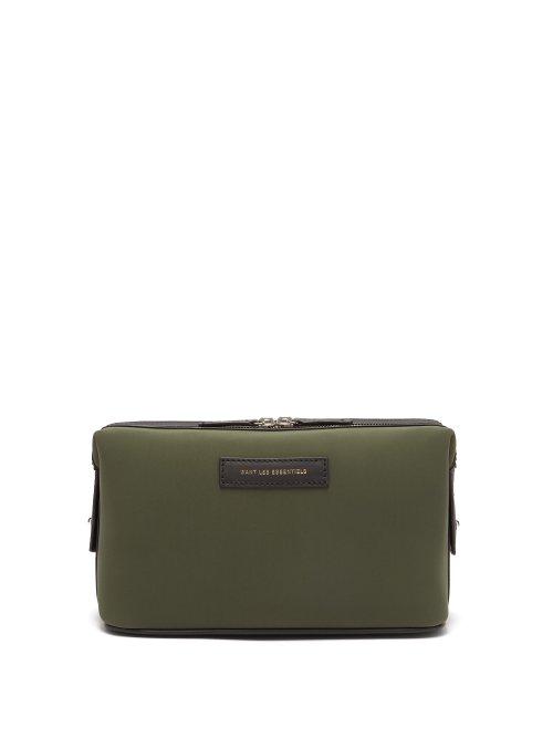Matchesfashion.com Want Les Essentiels - Kenyatta Neoprene Wash Bag - Mens - Khaki